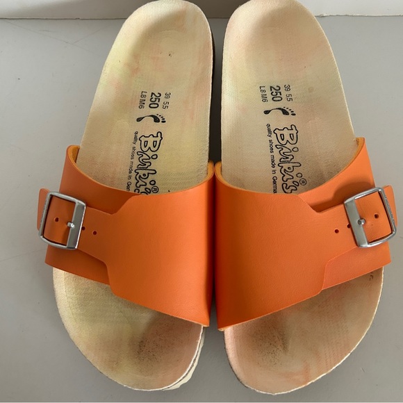 BOHO Birkenstock Catalina Orange Sandals Shoes Slides 39 8 8.5 minimal wear &… - Picture 10 of 16